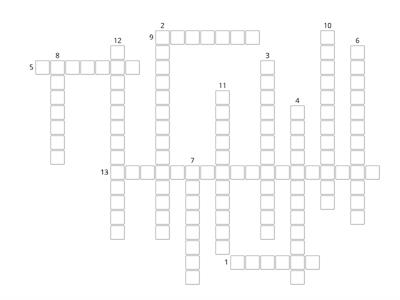 Term 1 - Crossword - Health and Dimensions