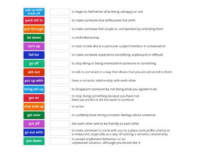 Solutions Upper Unit 5E phrasal verbs + p119 