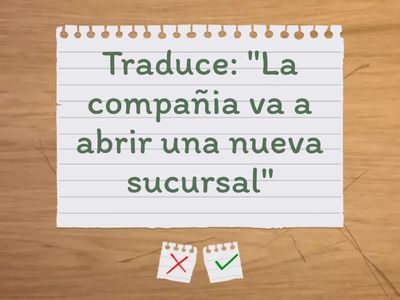 Future with Going to/will