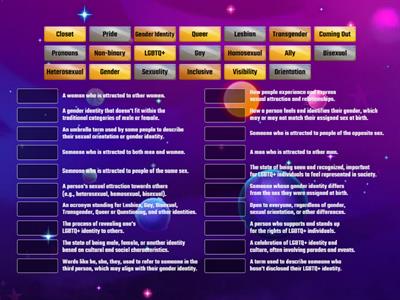 ESL LGBTQ+ Vocabulary, B1