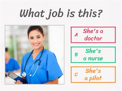 English Test N°5 - 2nd Grade (Jobs)