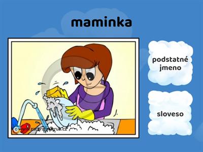 Slovní druhy - podstatná jména, slovesa