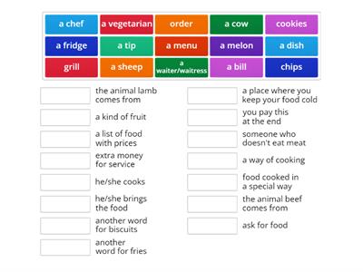 SpeakOut elem Unit 5 vocabulary extra