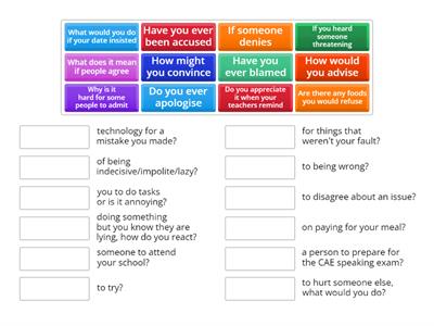 Ready for Advanced Unit 7 Reporting Verbs - speaking