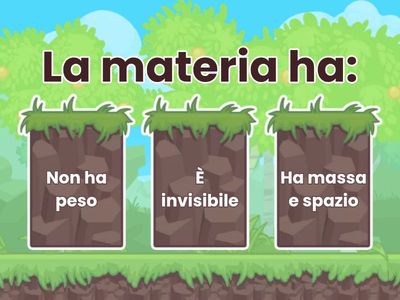 Quiz sulla Materia