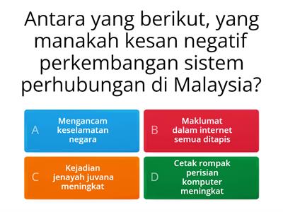 GEOGRAFI T2 : BAB 6 : TELEKOMUNIKASI DI MALAYSIA