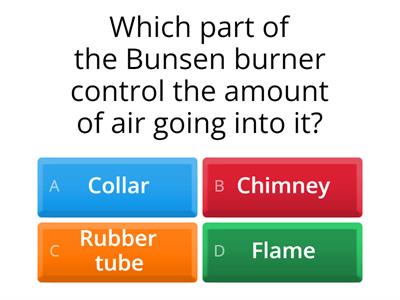 Year 7 Homework: Bunsen Burner 