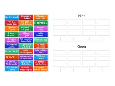 Niet en geen