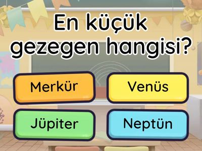 6.sınıf fen gezegenler