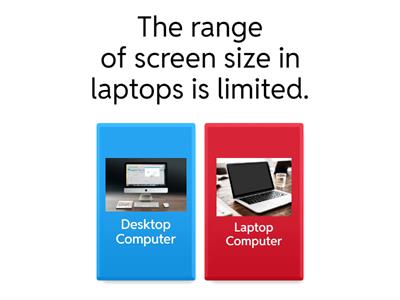 Module 1 | Unit 1 | 1st Assessment | Laptop vs Desktop devices