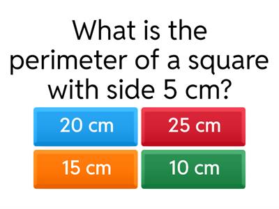 Perimeter Calculation Quiz