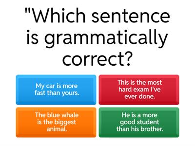 Comparatives and Superlatives