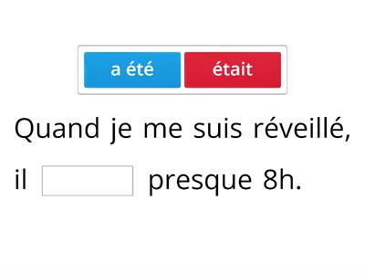 Passé composé/imparfait : choisissez !