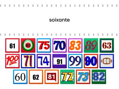 Les nombres 60-100