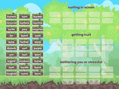 ur sort into categories