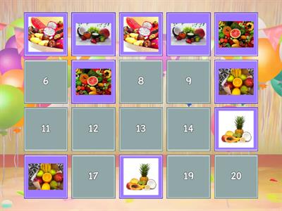 мемори фрукты