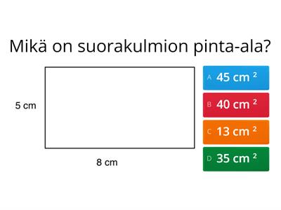 Nelikulmion pinta-ala