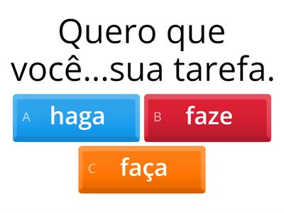 Presente de subjuntivo 