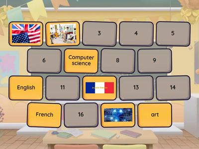 GG2_1.1_art Computer science English French Geography History Maths PE Science