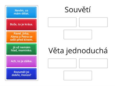 souvětí nebo věta jednoduchá