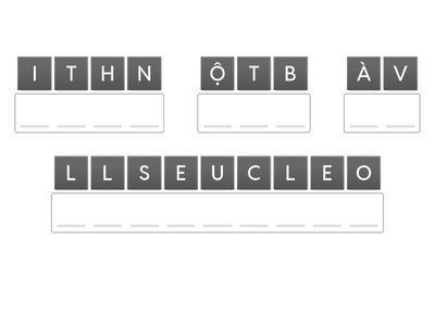 Trò chơi đảo chữ Bài 30