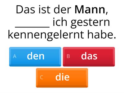 A2 Relativpronomen im Akkusativ 