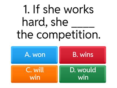 QUIZ CONDITIONAL SENTENCES