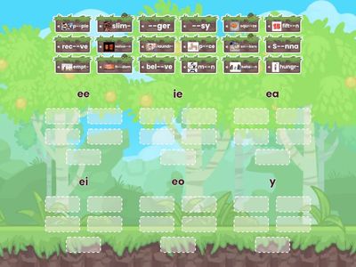 Long "e Sounds (ea, ee, ei, ie, eo, y)