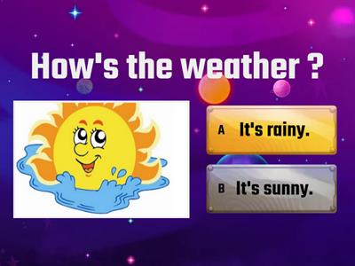 Weather for kindergarten