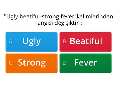 İngilizce 1-2.dönem konu tekrarı