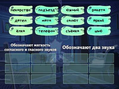 Буквы ё, е, ю, я  (1 кл)