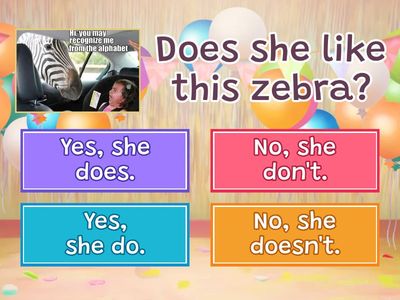  Does She/He Like....? 