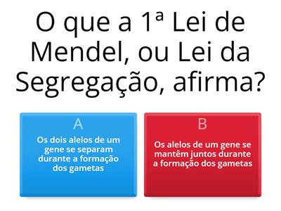 1ª Lei de Mendel