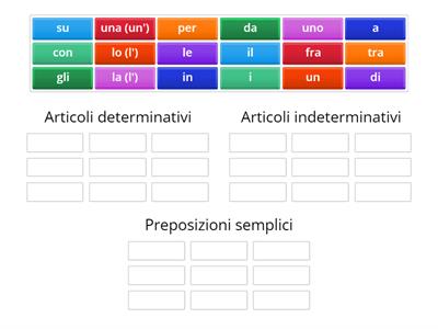 Riconosci le parti del discorso 1