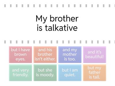 Compound sentences with and/but