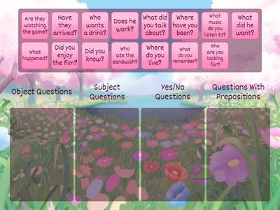 Types of questions Summer