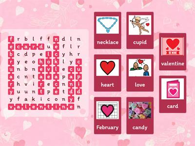 Word Search - Valentine's Day