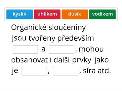 Organické sloučeniny