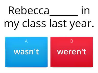 INGLESE: SIMPLE PAST WAS/WERE - FORMA NEGATIVA