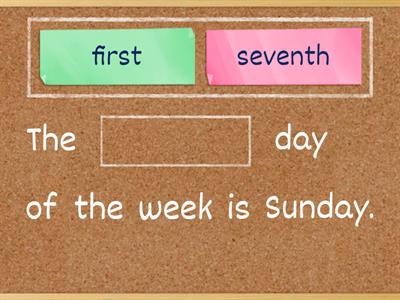 Days of the week