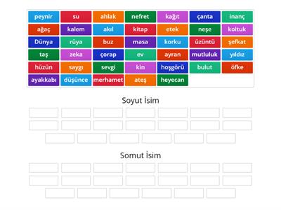 Somut ve Soyut İsimler