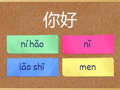 Время учить китайский, 1 урок, 你好!