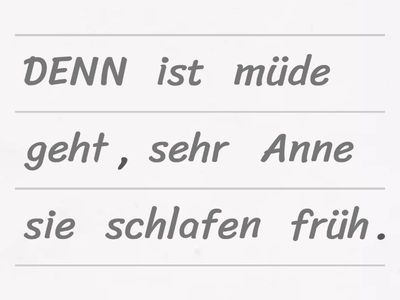  A2.1 - L2 -  Konnektoren "denn" und "weil" 