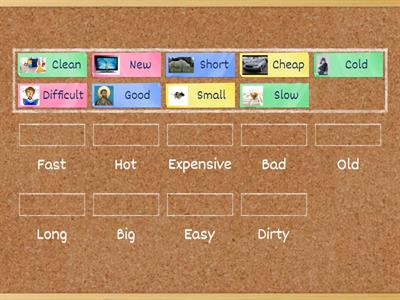 Common adjectives (opposites)