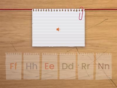 Dd, Ee, Nn, Ff, Hh, Rr