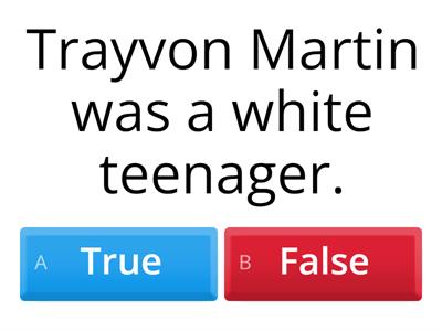  3e Trayvon Martin quiz