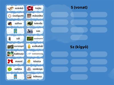 S-SZ auditív differenciálás