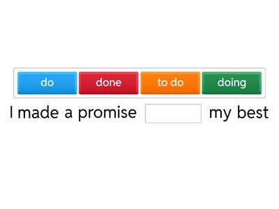  ing or infinitive C1 level