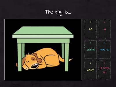 Prepositions of place objects