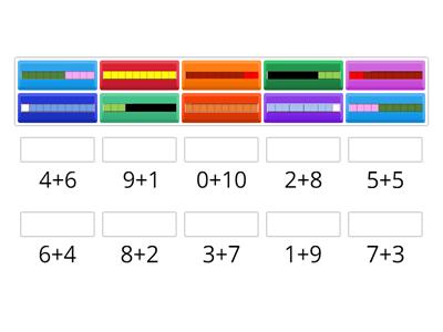 DIFERENTES MANEIRAS DE REPRESENTAR O NÚMERO 10 EM CUISENAIRE